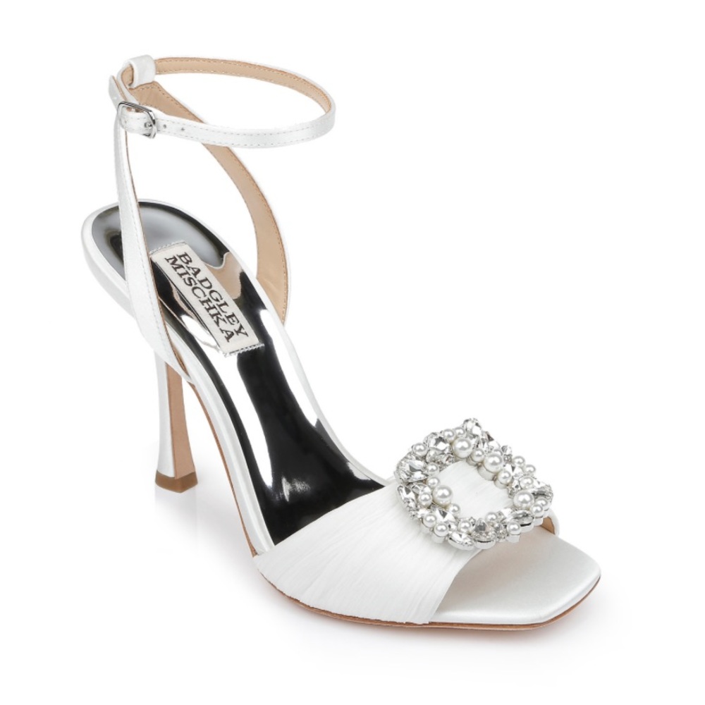 Badgley Mischka Nixie Peep Toe Stiletto Sandal